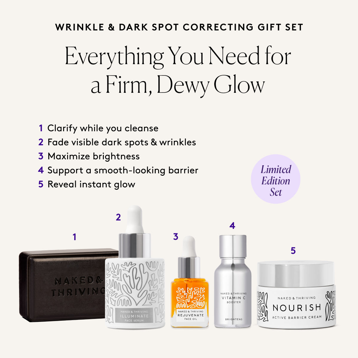 Wrinkle & Dark Spot Correcting Gift Set: For a firm, radiant complexion