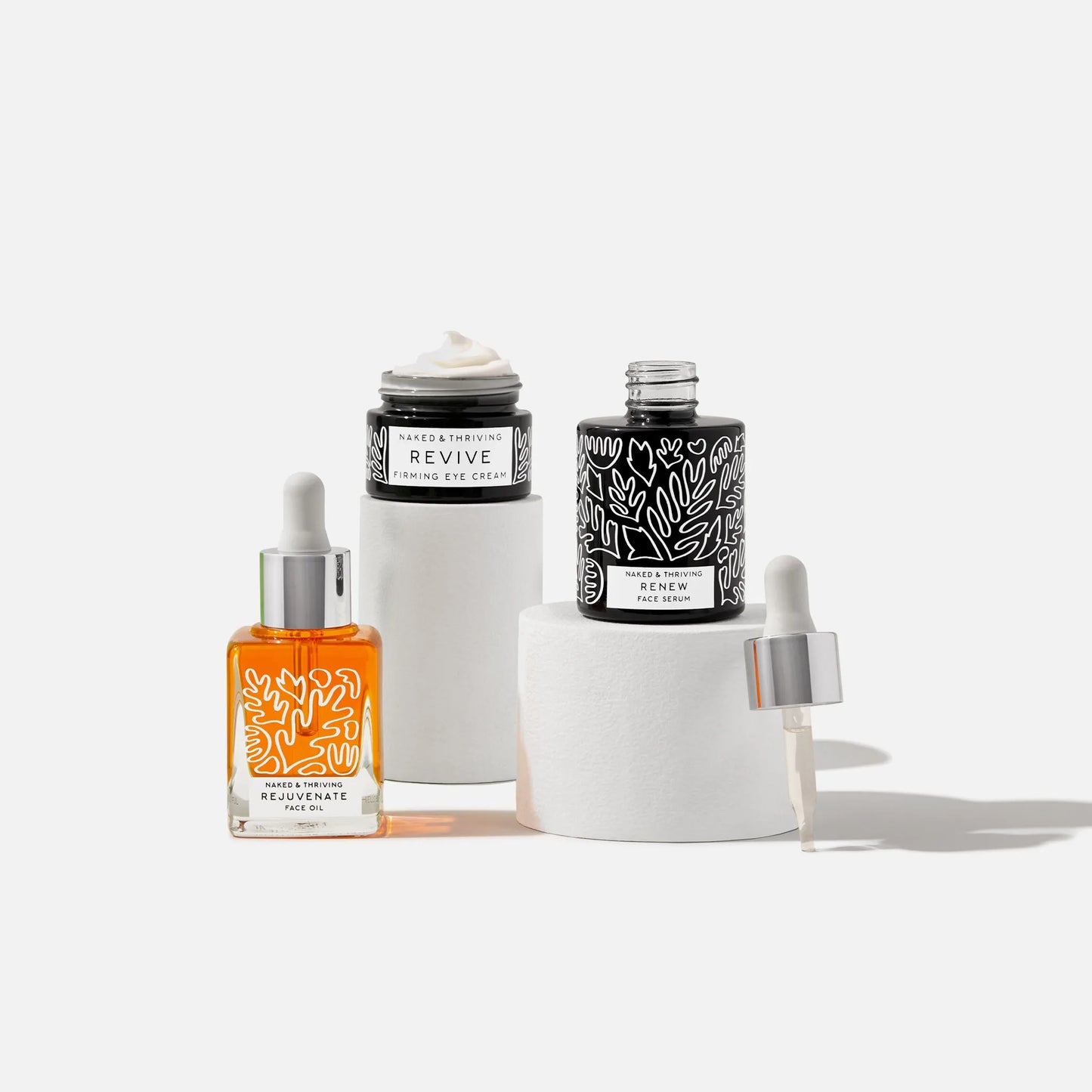 
                
                  Restorative Night Routine with Renew Serum, Revive Eye Cream, and Rejuvenate Face Oil
                
              