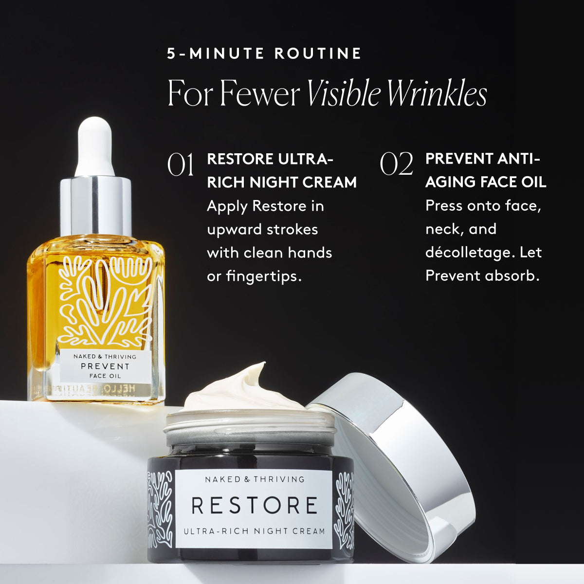
                
                  Advanced Anti-Aging Duo key ingredients graphic with Moringa Seed Oil, Hyaluronic Acid, and Rosehip Oil beside product swatches
                
              