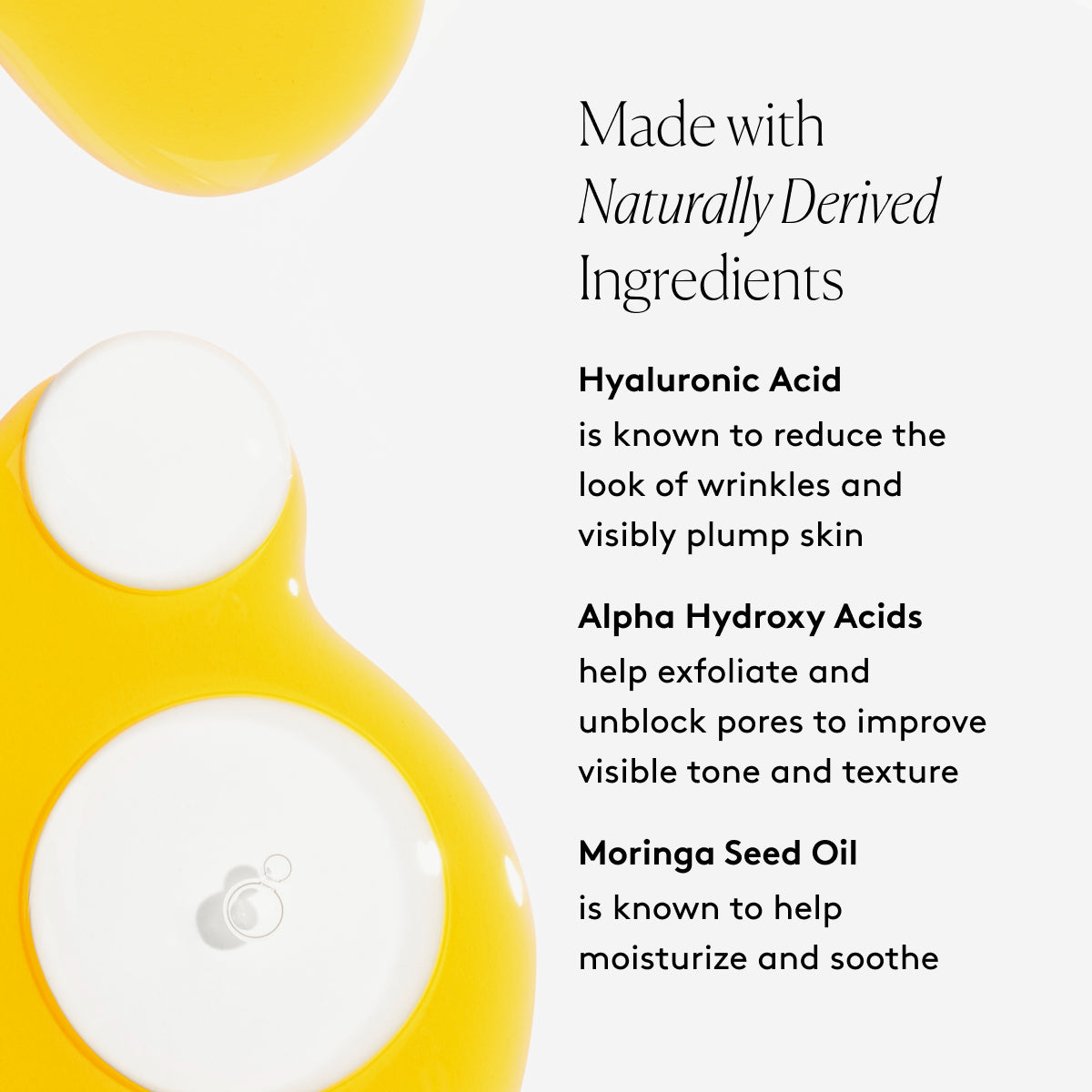 
                
                  Bestsellers Anti-Aging Duo key ingredients graphic with Hyaluronic Acid, Alpha Hydroxy Acids, and Moringa Seed Oil beside product swatches
                
              