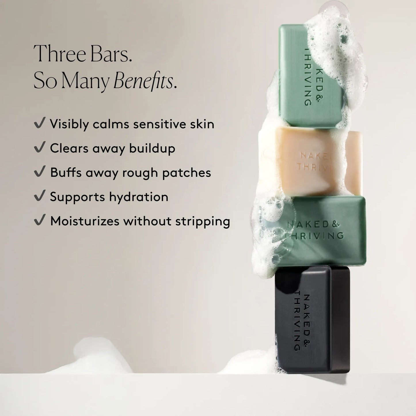 Cleansing Bars Trio: Soothe, Purify, Exfoliate