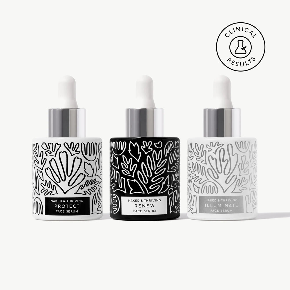 Radiant Serum Set: Protect, Renew, Illuminate – Naked & Thriving