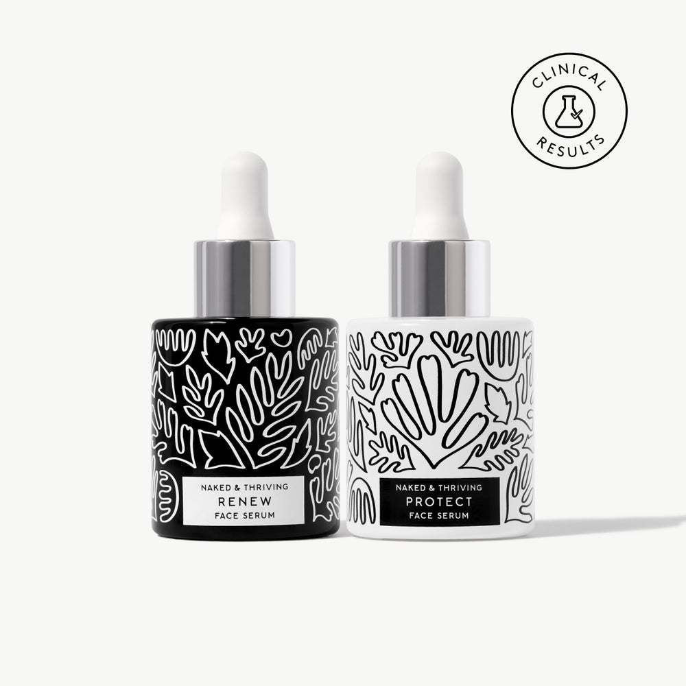 The Serum Set: Protect, Renew – Naked & Thriving Skincare