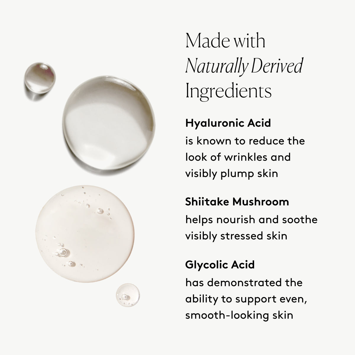 
                
                  The Serum Set key ingredients graphic with Hyaluronic Acid, Shiitake Mushroom, and Glycolic Acid beside product swatches 
                
              
