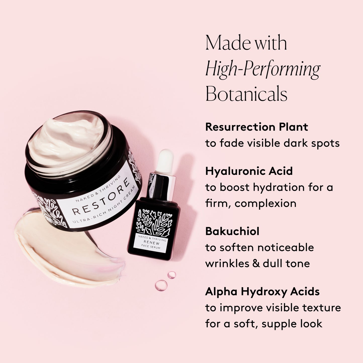 Smooth & Renewed Duo:Target wrinkles & lock in glow