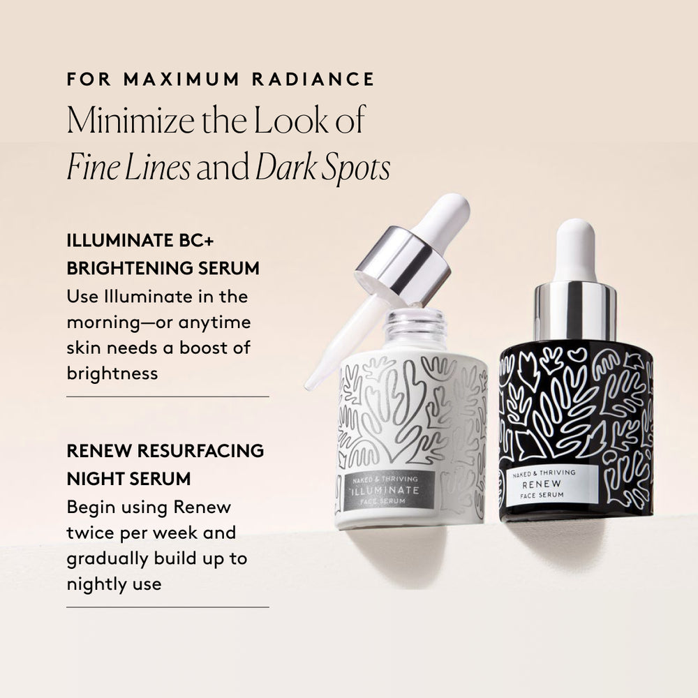 Wrinkle-Fighter Set: Illuminate, Renew – Naked & Thriving Skincare