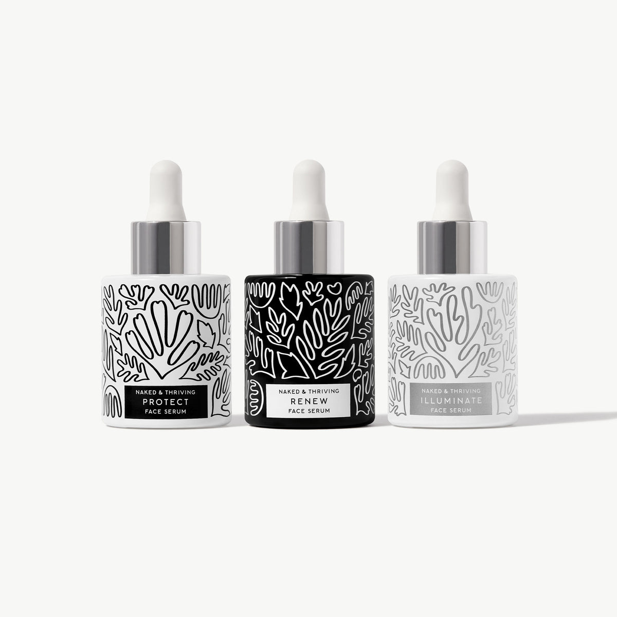 Radiant Serum Set: Protect, Renew, Illuminate – Naked